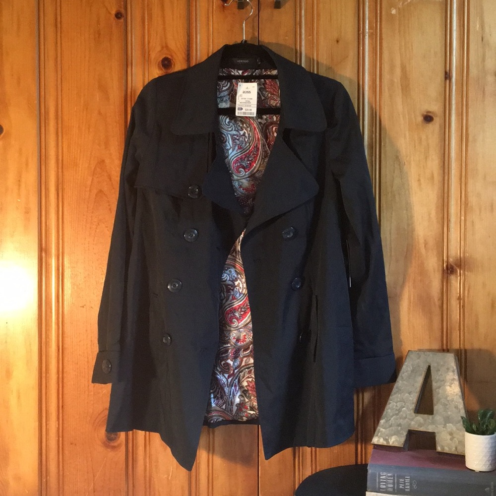 Blue Vertigo Paris rain coat/dress coat